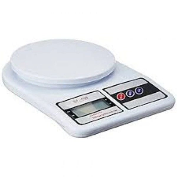 Portable Kitchen Scale (upto 10 KGs) - 10 KGs, White